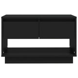 TV Cabinet Black 70x41x44 cm Engineered Wood - 45-Degree Angle