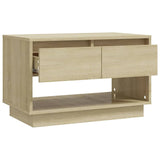 TV Cabinet Sonoma Oak 70x41x44 cm Engineered Wood - Low Angle