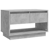 TV Cabinet Concrete Grey 70x41x44 cm Engineered Wood - Front View