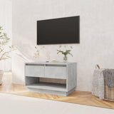 TV Cabinet Concrete Grey 70x41x44 cm Engineered Wood - Side View