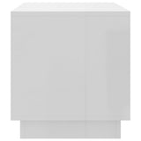 TV Cabinet High Gloss White 70x41x44 cm Engineered Wood
