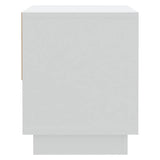 Bedside Cabinet White 45x34x44 cm Engineered Wood