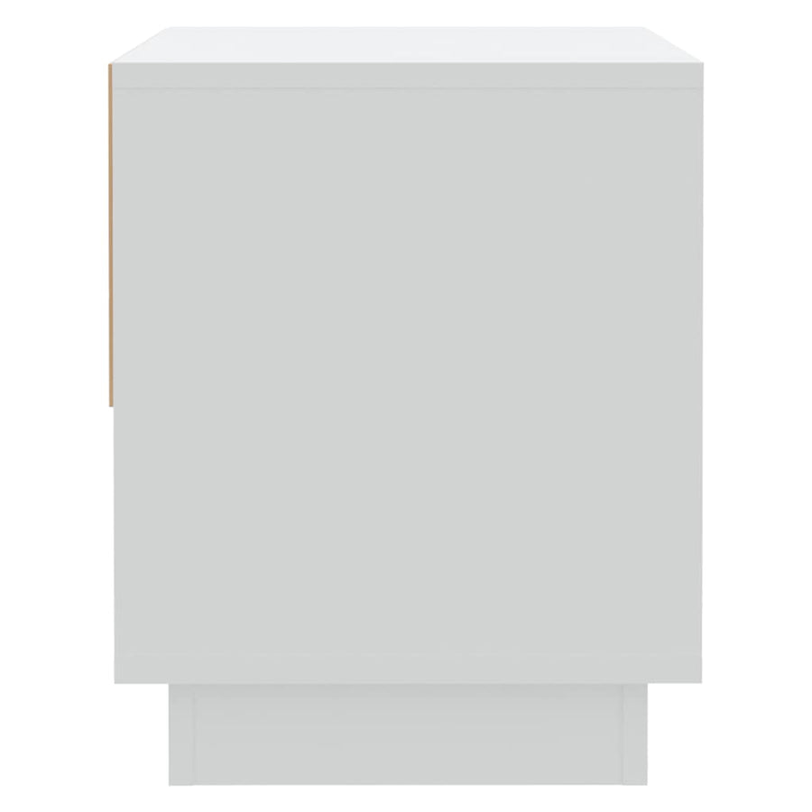 Bedside Cabinet White 45x34x44 cm Engineered Wood