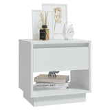 Bedside Cabinets 2 pcs White 45x34x44 cm Engineered Wood - Top-Down View