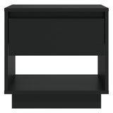 Bedside Cabinet Black 45x34x44 cm Engineered Wood