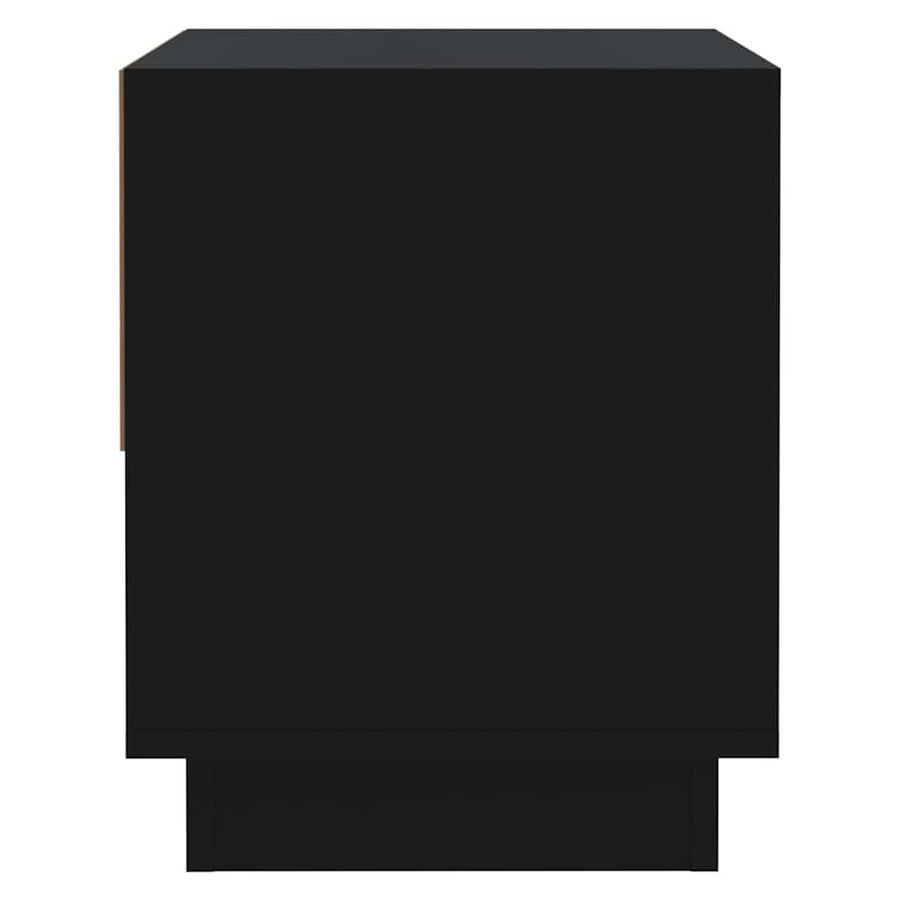 Bedside Cabinet Black 45x34x44 cm Engineered Wood