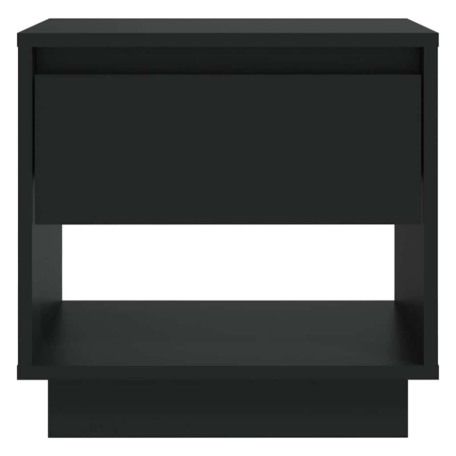 Bedside Cabinets 2 pcs Black 45x34x44 cm Engineered Wood