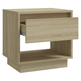 Bedside Cabinet Sonoma Oak 45x34x44 cm Engineered Wood - 45-Degree Angle