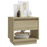 Bedside Cabinets 2 pcs Sonoma Oak 45x34x44 cm Engineered Wood - Top-Down View