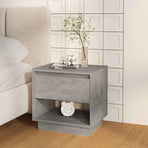 Bedside Cabinets 2 pcs Concrete Grey 45x34x44cm Engineered Wood