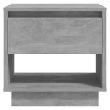 Bedside Cabinets 2 pcs Concrete Grey 45x34x44 cm Engineered Wood - Close-Up Angle