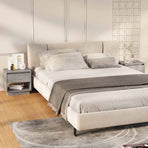 Bedside Cabinets 2 pcs Concrete Grey 45x34x44cm Engineered Wood