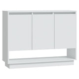 Sideboard White 97x31x75 cm Engineered Wood - Front View