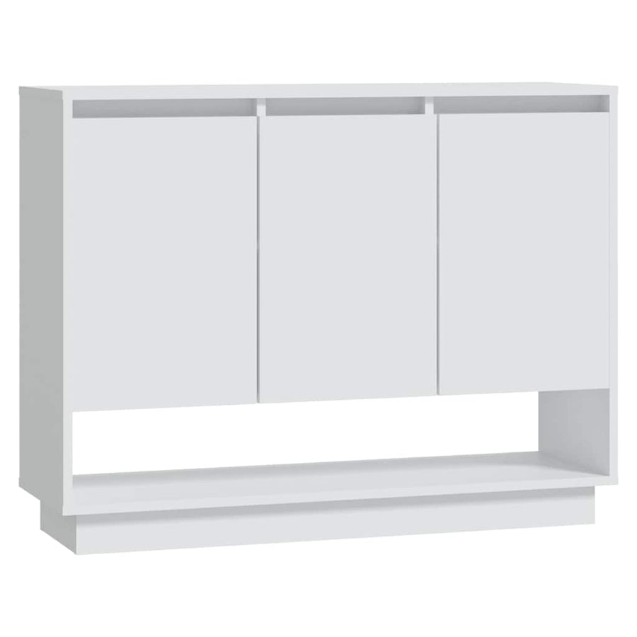 Sideboard White 97x31x75 cm Engineered Wood
