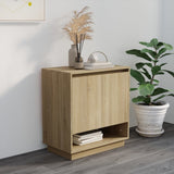 Sideboard Sonoma Oak 70x41x75 cm Engineered Wood - Close-Up Angle