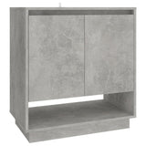 Sideboard Concrete Grey 70x41x75 cm Engineered Wood - Front View