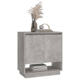 Sideboard Concrete Grey 70x41x75 cm Engineered Wood - Rear View