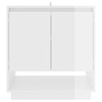 Sideboard High Gloss White 70x41x75 cm Engineered Wood