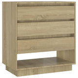 Sideboard Sonoma Oak 70x41x75 cm Engineered Wood - Front View