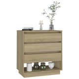 Sideboard Sonoma Oak 70x41x75 cm Engineered Wood - Rear View