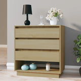 Sideboard Sonoma Oak 70x41x75 cm Engineered Wood - Close-Up Angle