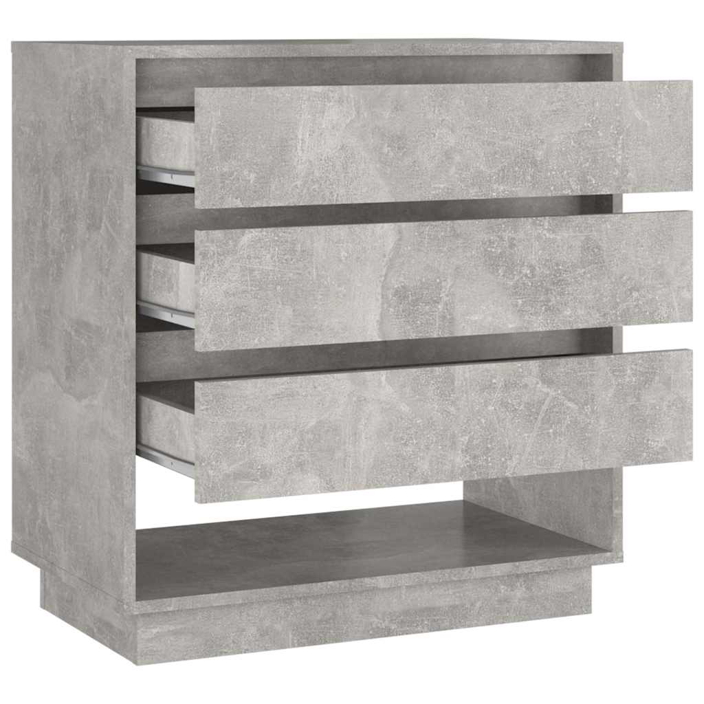 Sideboard Concrete Grey 70x41x75 cm Engineered Wood