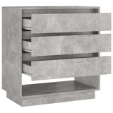 Sideboard Concrete Grey 70x41x75 cm Engineered Wood - 45-Degree Angle
