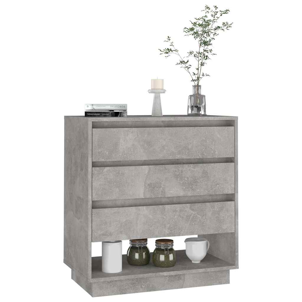 Sideboard Concrete Grey 70x41x75 cm Engineered Wood