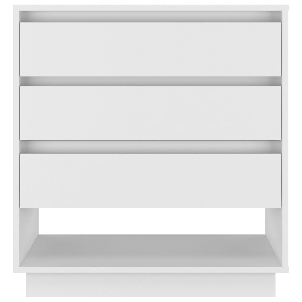 Sideboard High Gloss White 70x41x75 cm Engineered Wood