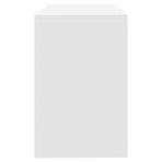 Desk White 101x50x76.5 cm Engineered Wood