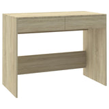 Desk Sonoma Oak 101x50x76.5 cm Engineered Wood - Front View