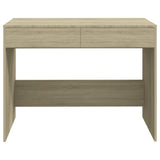 Desk Sonoma Oak 101x50x76.5 cm Engineered Wood - 45-Degree Angle