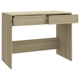 Desk Sonoma Oak 101x50x76.5 cm Engineered Wood - Close-Up Angle