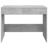 Desk Concrete Grey 101x50x76.5 cm Engineered Wood - 45-Degree Angle
