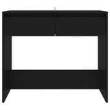 Console Table Black 89x41x76.5 cm Engineered Wood