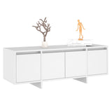TV Cabinet White 120x30x40.5 cm Engineered Wood - Top-Down View