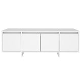 TV Cabinet White 120x30x40.5 cm Engineered Wood - Rear View