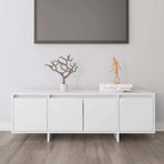 TV Cabinet White 120x30x40.5 cm Engineered Wood