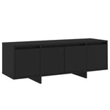 TV Cabinet Black 120x30x40.5 cm Engineered Wood - Front View
