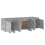 TV Cabinet Concrete Grey 120x30x40.5 cm Engineered Wood - Close-Up Angle