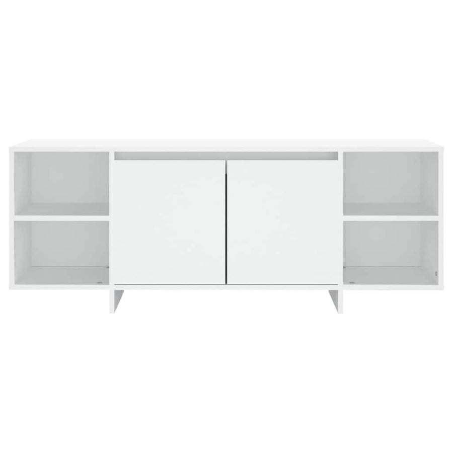 TV Cabinet White 130x35x50 cm Engineered Wood