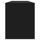TV Cabinet Black 130x35x50 cm Engineered Wood - Close-Up Angle
