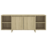 TV Cabinet Sonoma Oak 130x35x50 cm Engineered Wood - 45-Degree Angle