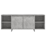 TV Cabinet Concrete Grey 130x35x50 cm Engineered Wood - 45-Degree Angle