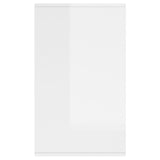 Sideboard High Gloss White 135x41x75 cm Engineered Wood
