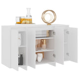 Sideboard White 120x41x75 cm Engineered Wood - Side View