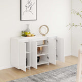 Sideboard White 120x41x75 cm Engineered Wood - Top-Down View
