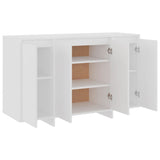 Sideboard White 120x41x75 cm Engineered Wood - Close-Up Angle