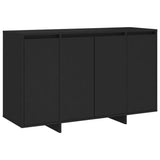 Sideboard Black 120x41x75 cm Engineered Wood - Front View