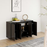 Sideboard Black 120x41x75 cm Engineered Wood